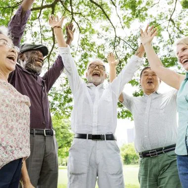 Joie personnes âgées